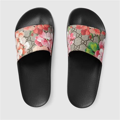 gucci bloom slides ioffer|Gucci gg blooms slides.